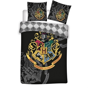 Harry Potter Sengetøj - Hogwarts Logo